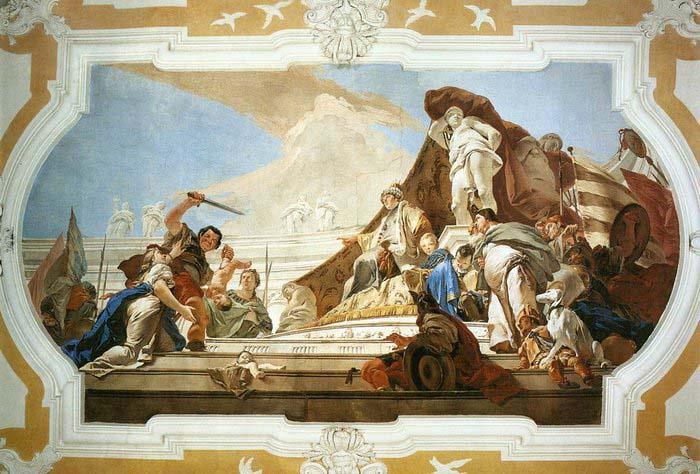 TIEPOLO, Giovanni Domenico The Judgment of Solomon oil painting picture